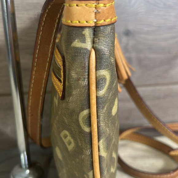 Dooney & Bourke Signature Monogram Leather and Coated Canvas Crossbody Bag - Picture 5 of 11